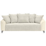 3-SITZER-SOFA in Cord, Velours Beige  - Beige/Schwarz, KONVENTIONELL, Textil/Metall (228/84/99cm) - Carryhome