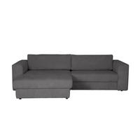 ECKSOFA JOOP Anthrazit Cord Rücken echt  - Anthrazit/Schwarz, KONVENTIONELL, Kunststoff/Textil (192/269cm) - Joop!