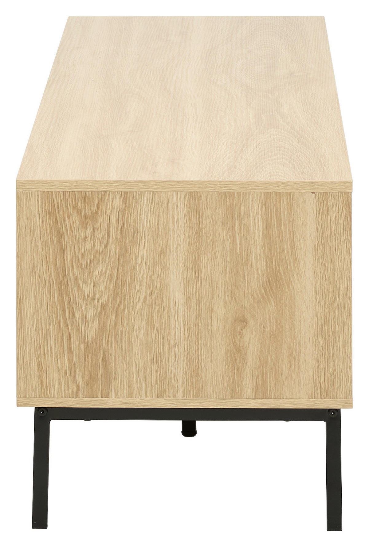 LOWBOARD  in 160/45/43 cm  - Schwarz/Naturfarben, Natur, Holzwerkstoff/Metall (160/45/43cm) - MID.YOU