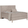 BOXSPRINGBETT 180/200 cm  in Beige  - Eichefarben/Beige, KONVENTIONELL, Holz/Textil (180/200cm) - Welnova