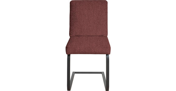 SCHWINGSTUHL in Stahl Chenille - Schwarz/Rosa, Design, Textil/Metall (46/92/60cm) - Dieter Knoll