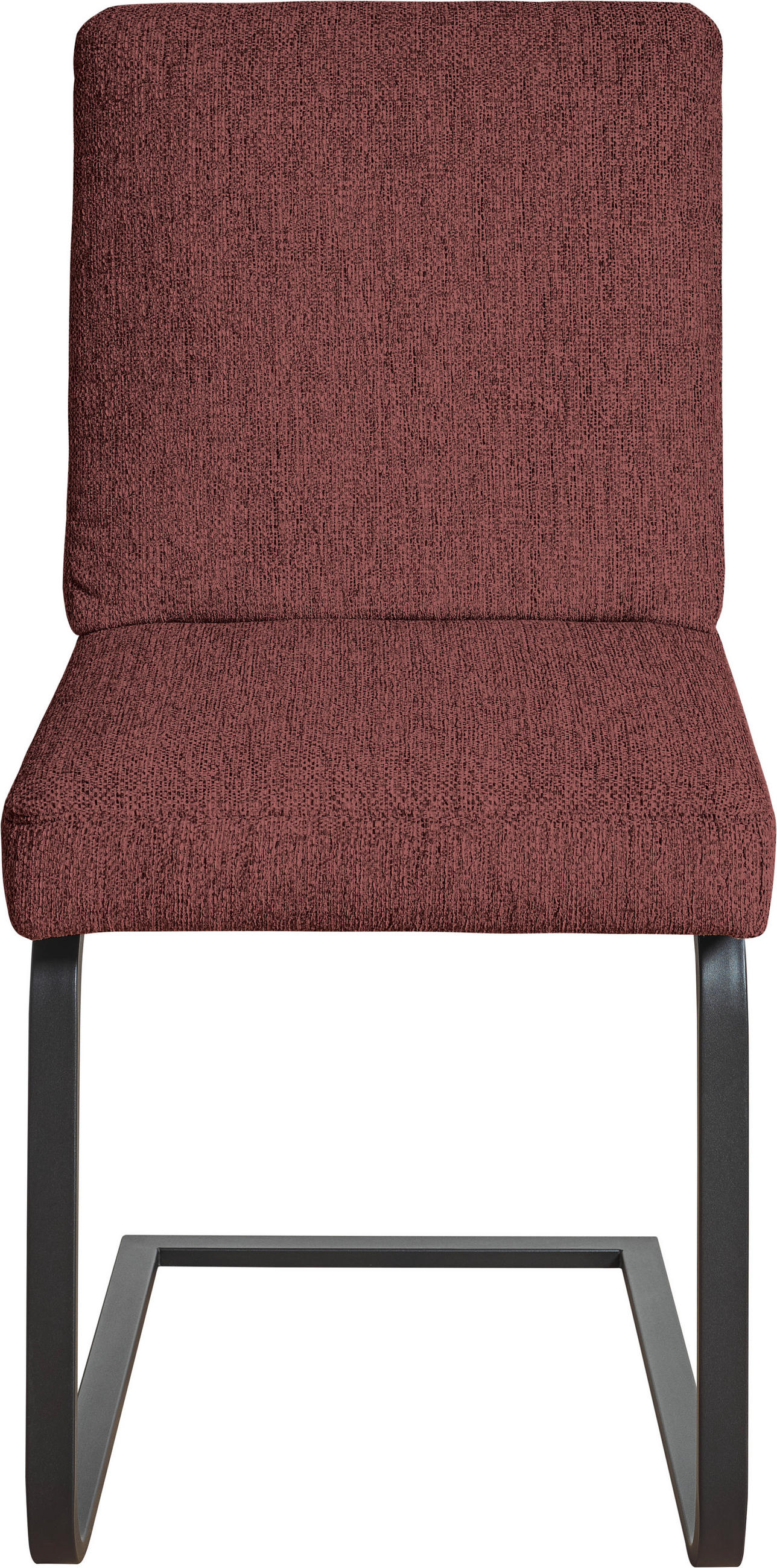 SCHWINGSTUHL  in Stahl Chenille  - Schwarz/Rosa, Design, Textil/Metall (46/92/60cm) - Dieter Knoll