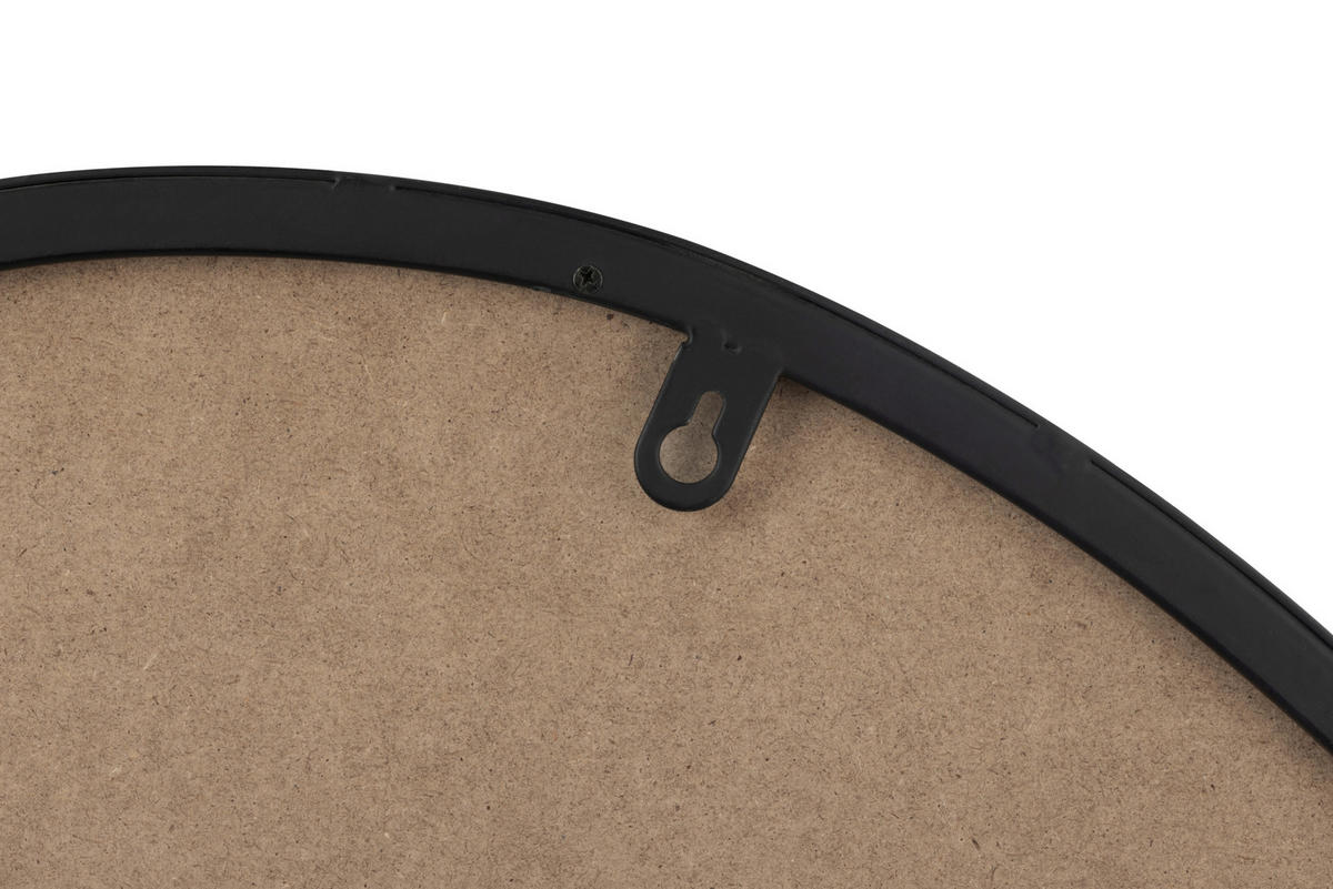 WANDSPIEGEL 60/80/2,5 cm    in Freiform  - Schwarz, MODERN, Glas/Holzwerkstoff (60/80/2,5cm) - MID.YOU