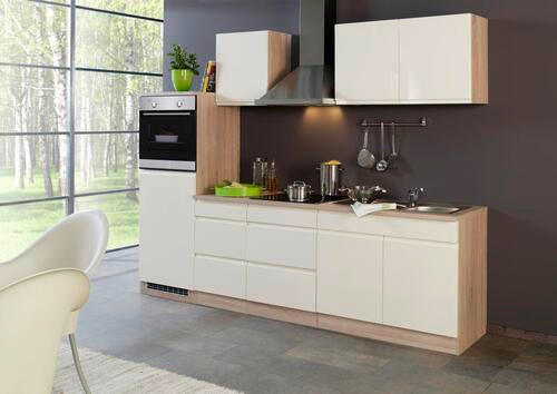 KÜCHENBLOCK 270 cm   in Creme, Sonoma Eiche  - Eichefarben/Creme, Basics, Holzwerkstoff (270cm) - Held