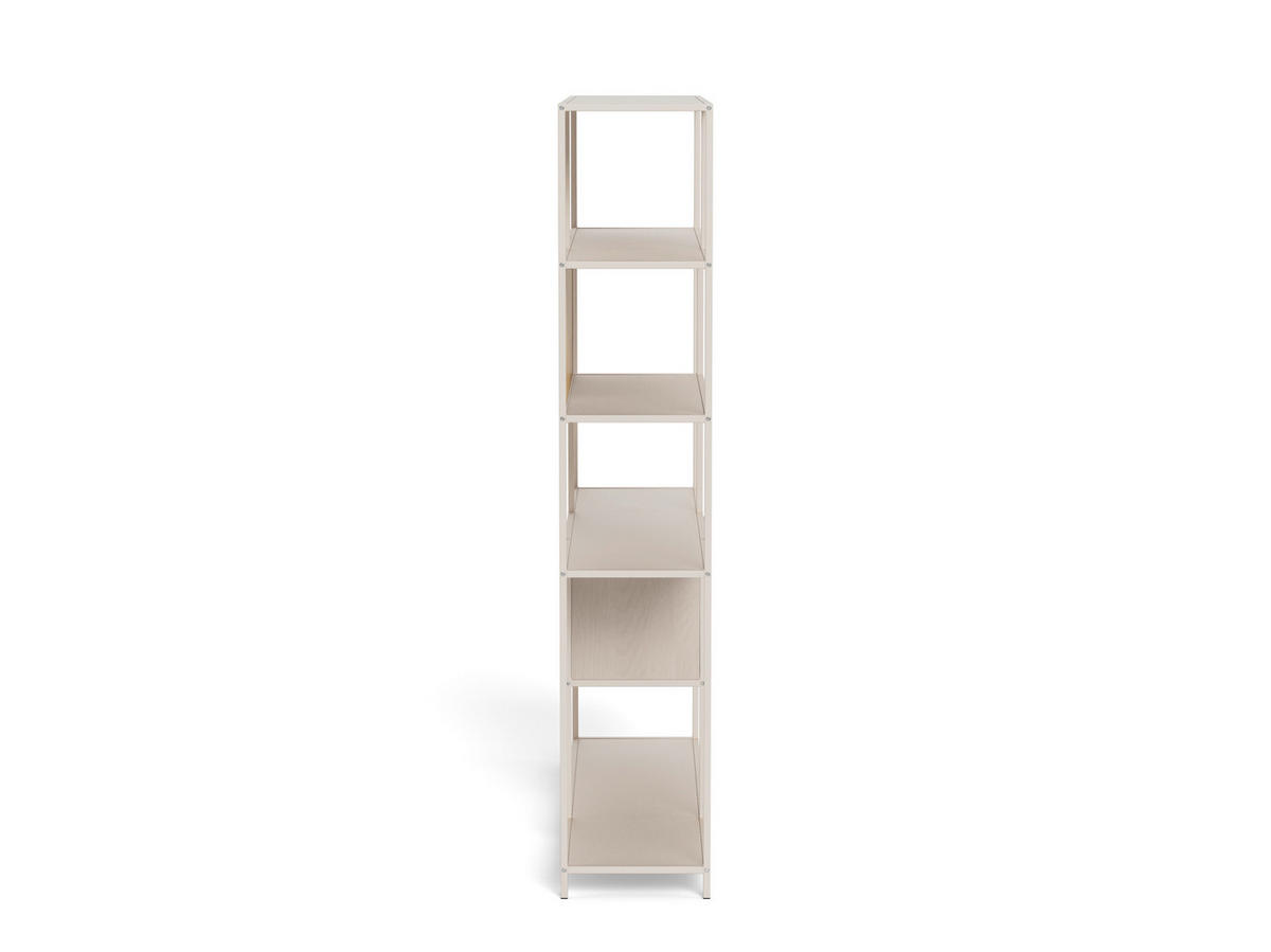 REGAL Grau, Wildeiche  - Wildeiche/Grau, Design, Holzwerkstoff/Metall (135/185/35cm) - Carryhome