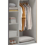 INNENEINTEILUNG 35/131,5/55,5 cm   - Hellgrau, MODERN, Holzwerkstoff (35/131,5/55,5cm) - Xora