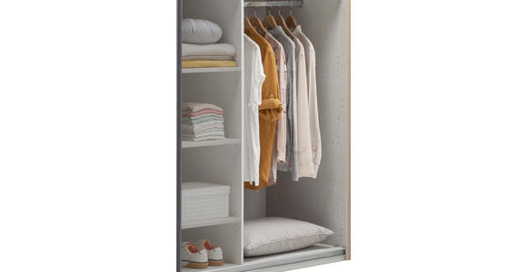 INNENEINTEILUNG 35/131,5/55,5 cm   - Hellgrau, MODERN, Holzwerkstoff (35/131,5/55,5cm) - Xora