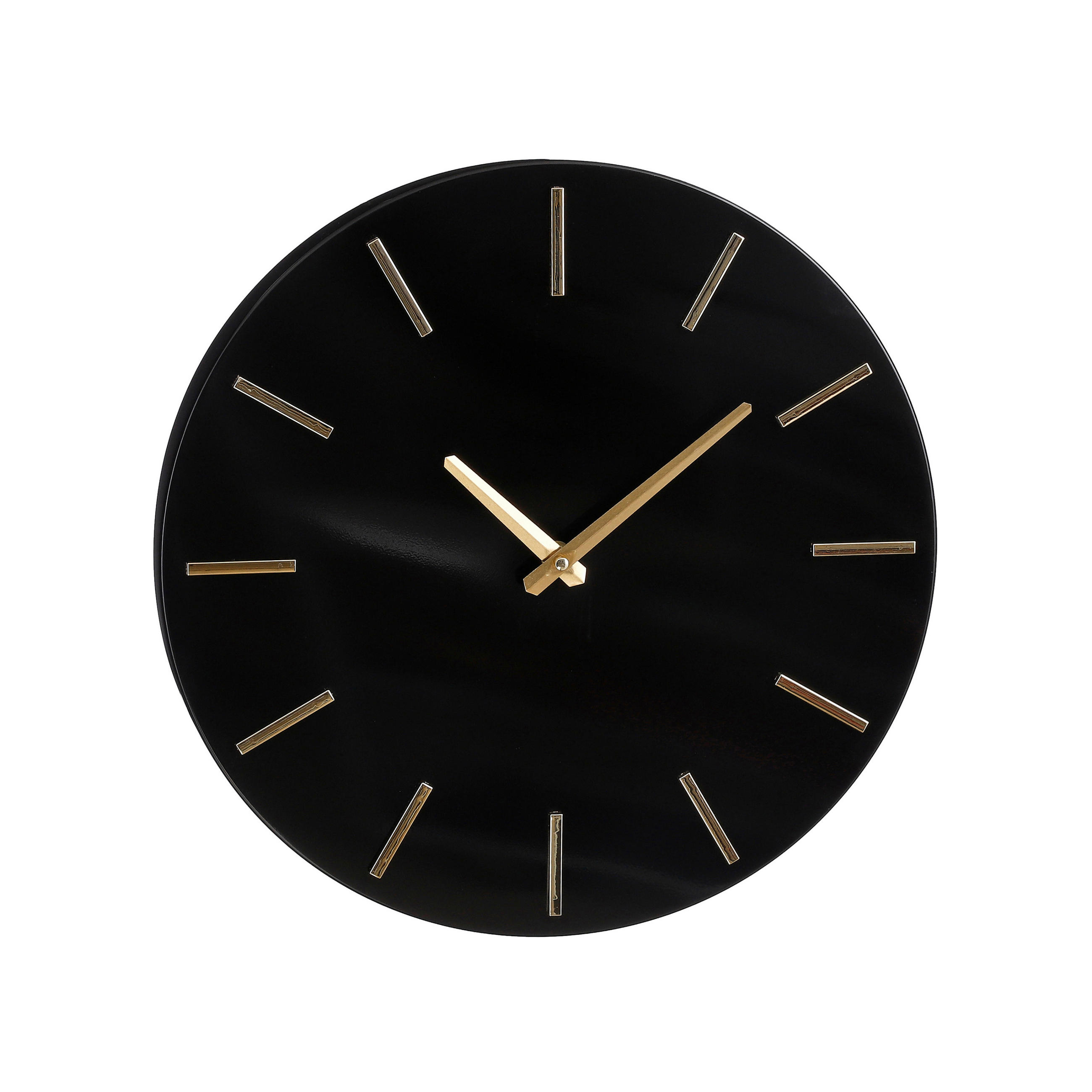 ZIDNI SAT         - crna, Osnovno, metal (35.5/4cm)