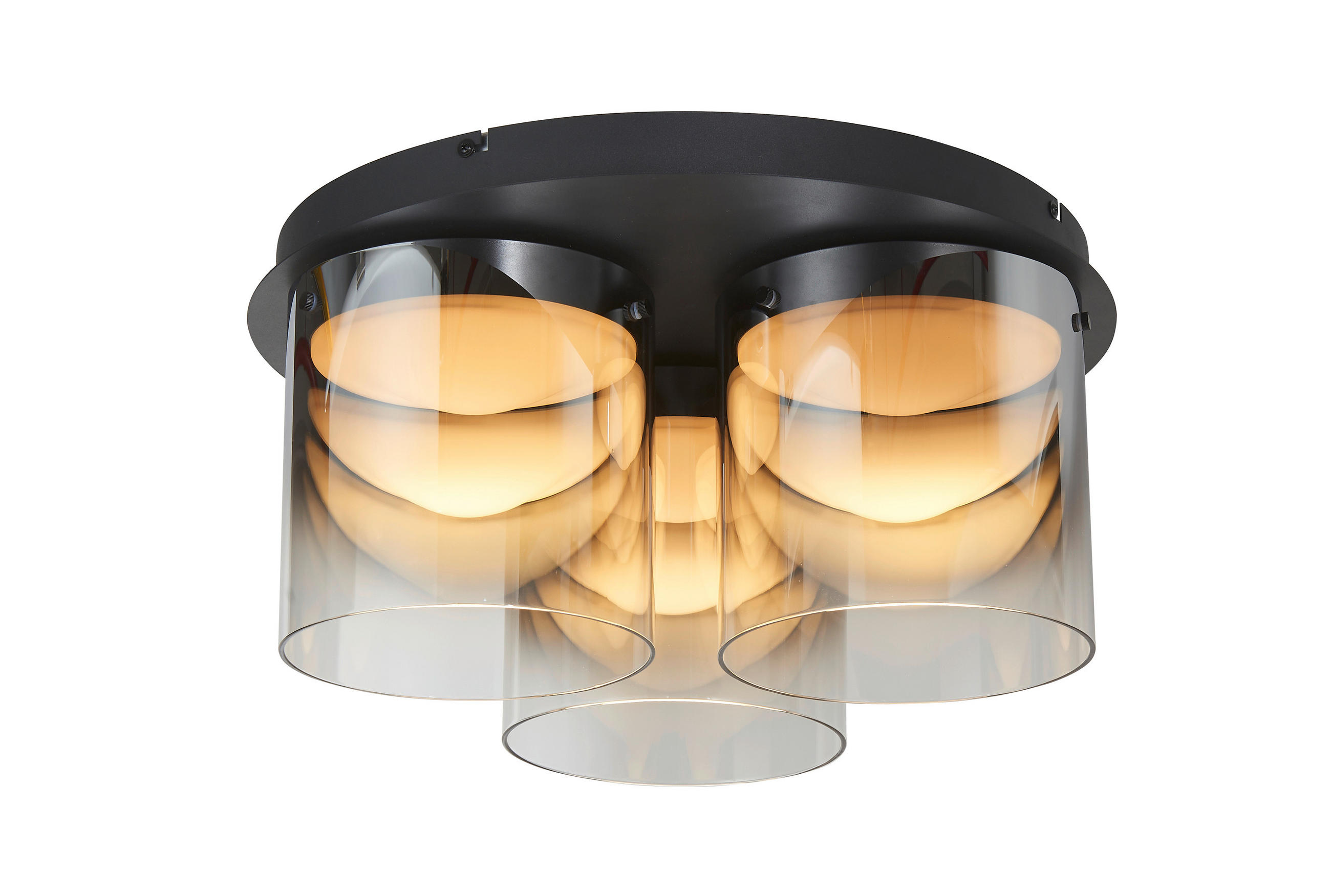 LED-TAKLAMPA Baia 20 W 49/25 cm  - svart, Design, metall/glas (49/25cm) - Dieter Knoll