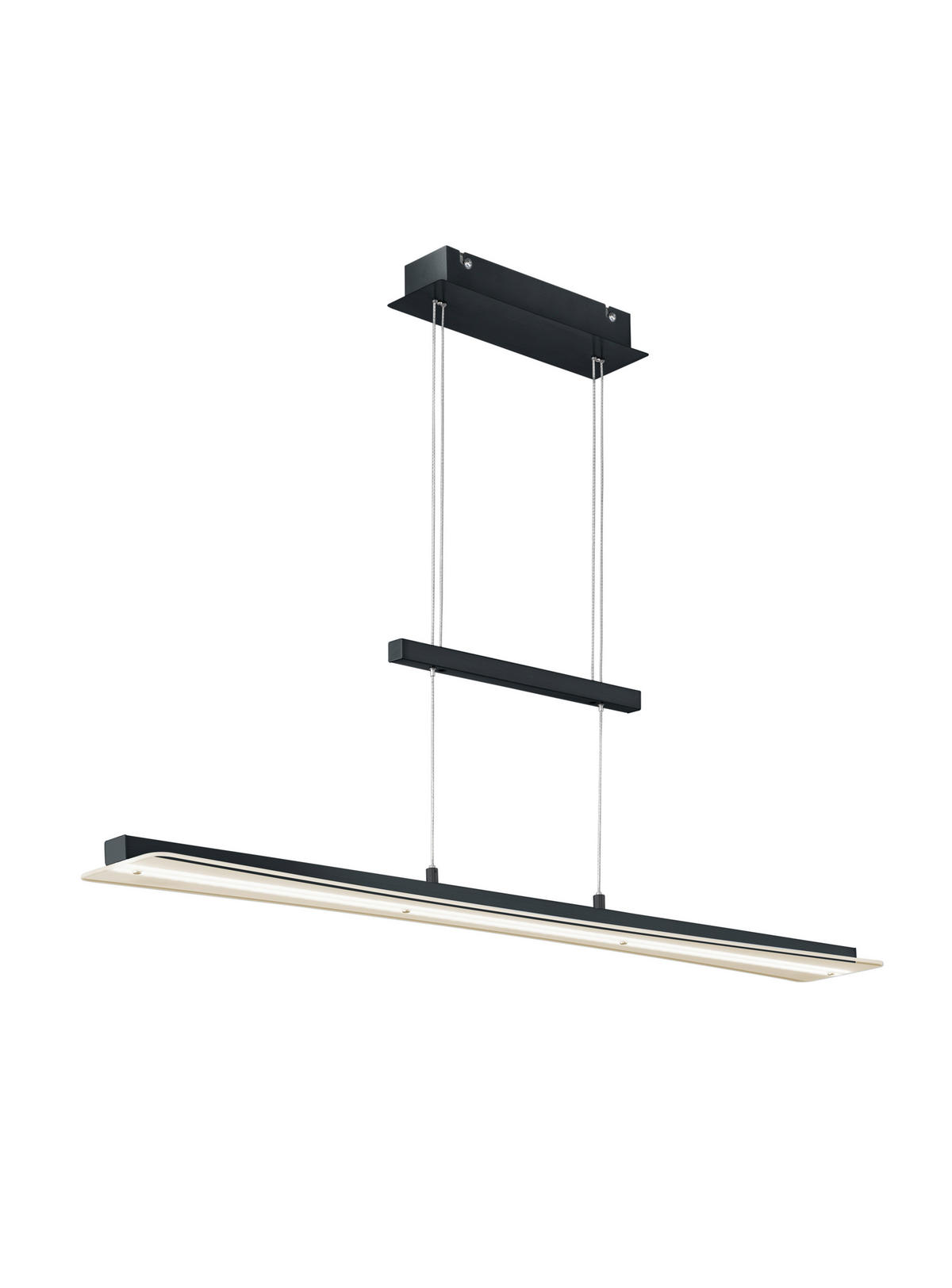 LED LUSTER   100/150/12 cm     - bela/crna, Trendi, staklo/metal (100/150/12cm)
