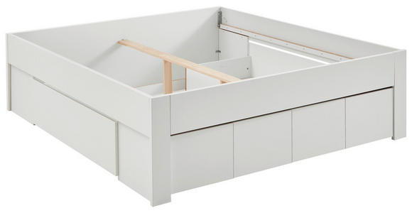 STAURAUMBETT 180/200 cm in Weiß - Weiß, KONVENTIONELL, Holzwerkstoff (180/200cm) - Carryhome
