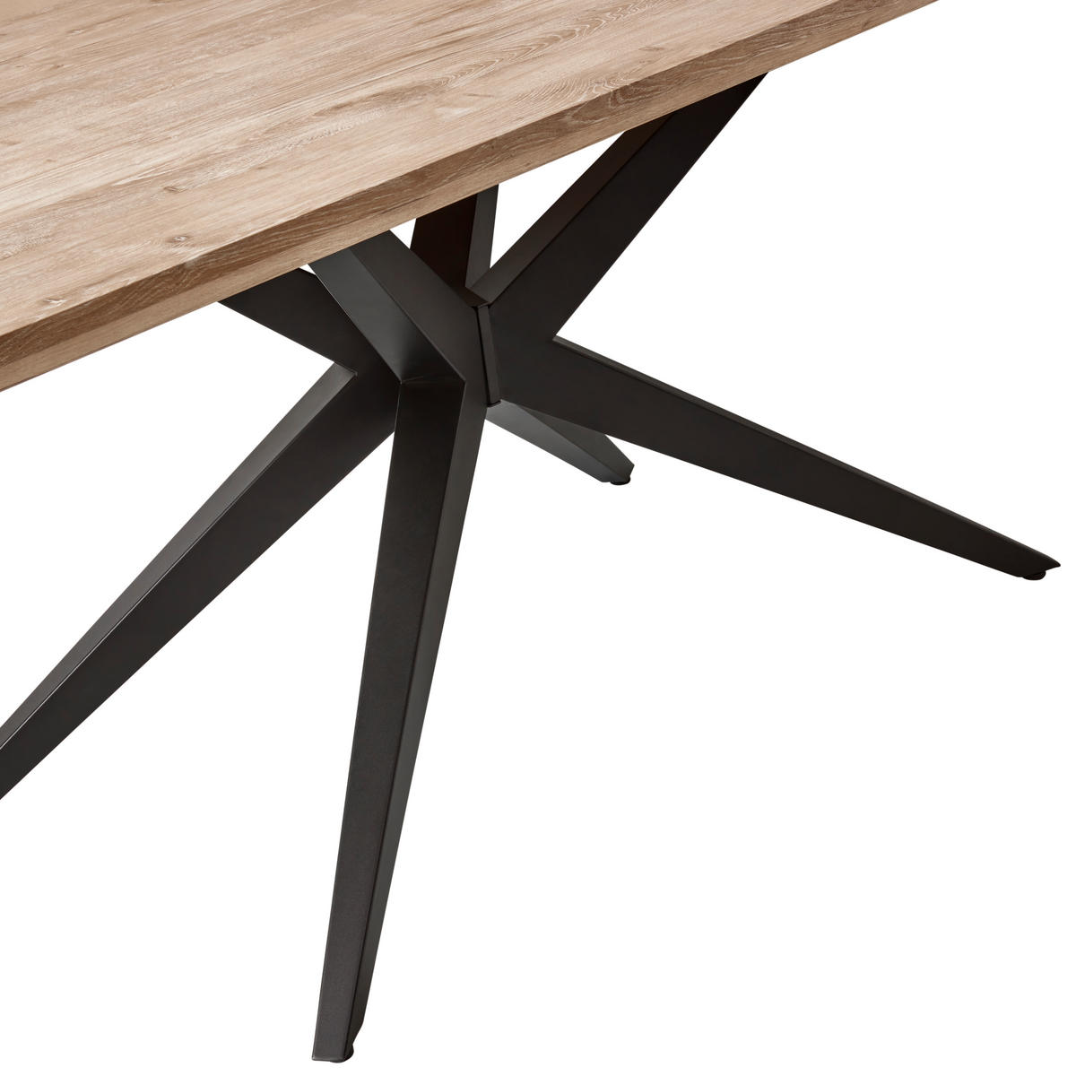 ESSTISCH rechteckig Sonoma Eiche  - Schwarz/Sonoma Eiche, LIFESTYLE, Holzwerkstoff/Metall (180/90/76cm) - MID.YOU