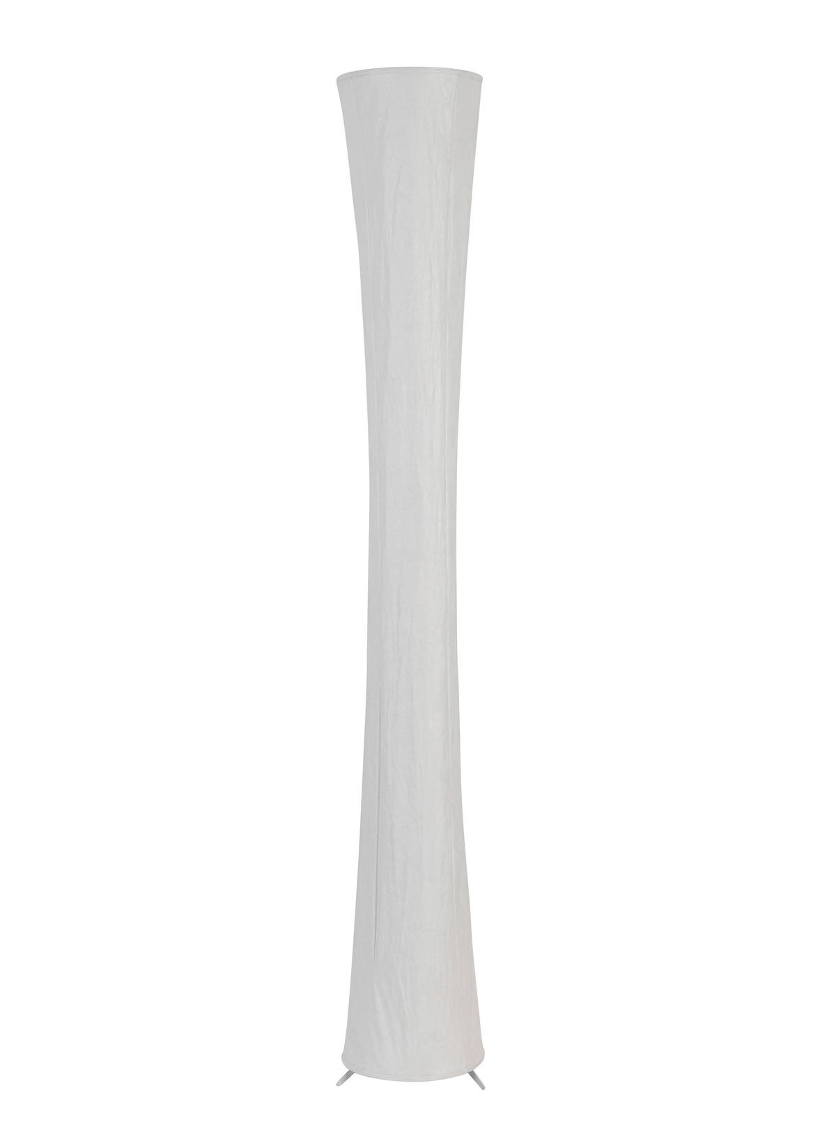 STOJACIA LED LAMPA, 23/158 cm  - biela, Basics, kov/textil (23/158cm) - Novel