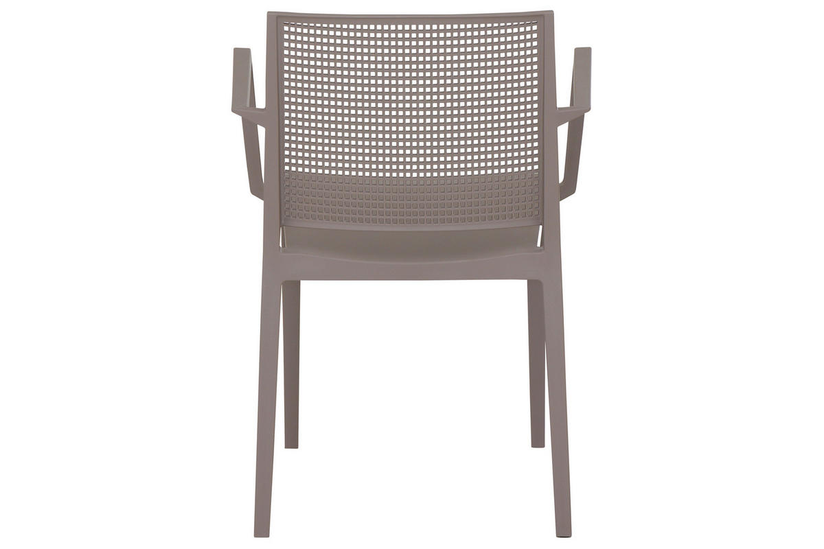 GARTENGARNITUR 5-teilig  - Taupe, Basics, Holzwerkstoff/Kunststoff (80/80/80cm) - Siena Garden