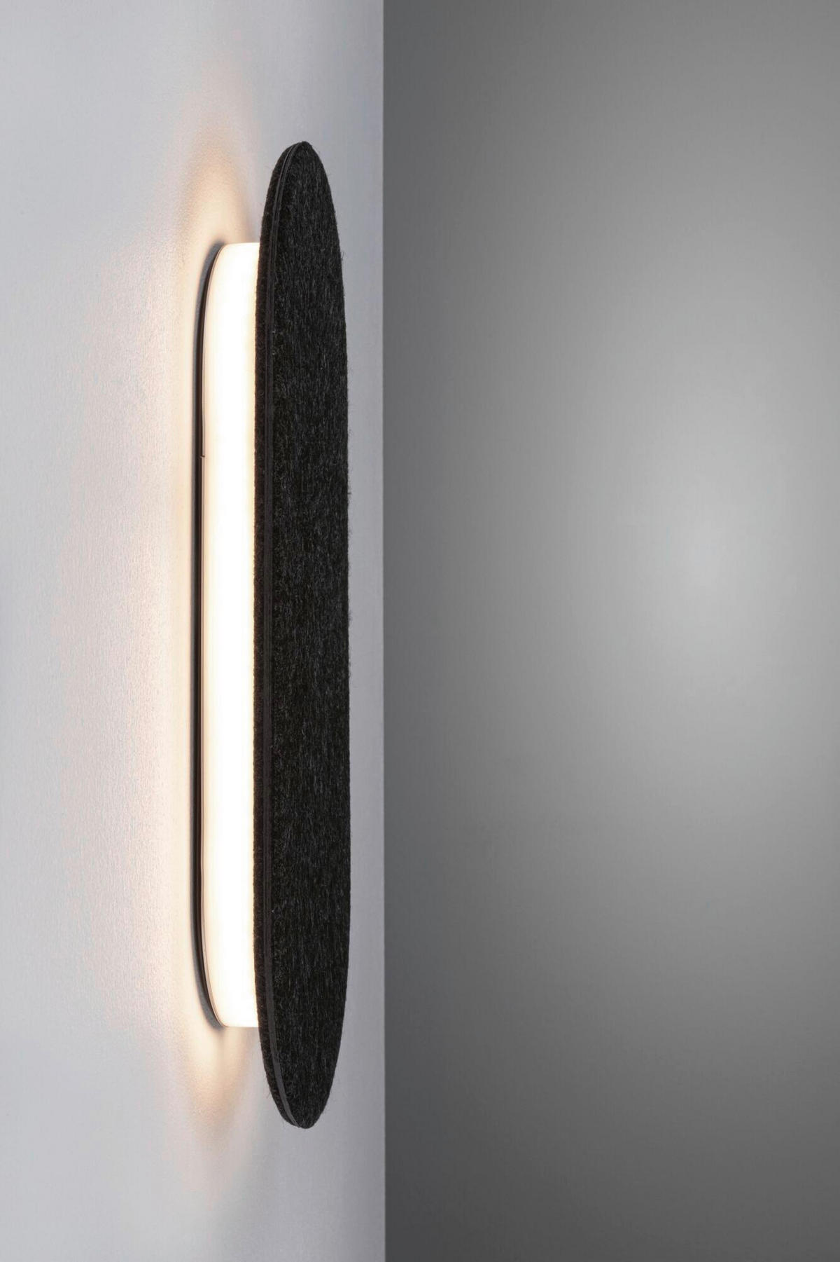 WANDLEUCHTE Tulga  - Anthrazit, Basics, Kunststoff/Textil (45,5/20/4,0cm) - Paulmann