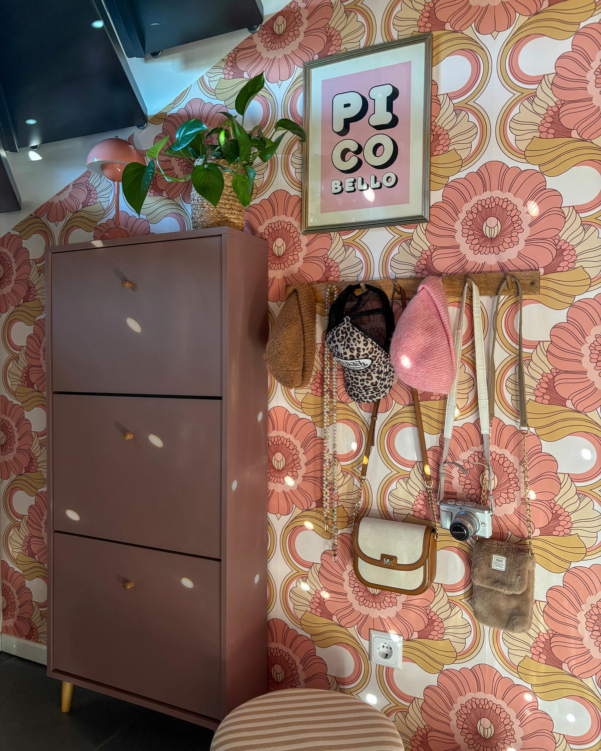 SCHUHKIPPER  in 59,8/131/19,55 cm  - Mauve, Design, Holz/Holzwerkstoff (59,8/131/19,55cm) - MID.YOU