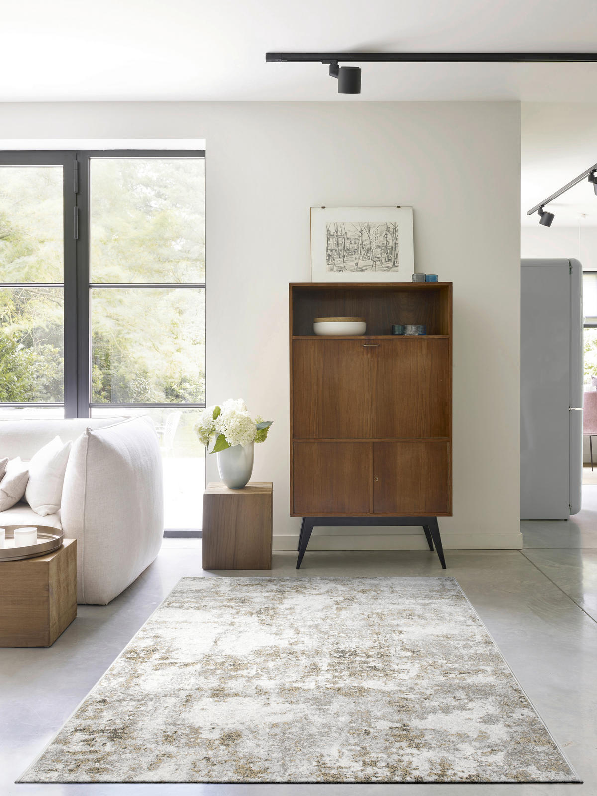 WEBTEPPICH Wohnzimmer 200/290 cm Sorrent Grau, Silberfarben, Goldfarben rechteckig  - Silberfarben/Goldfarben, Design, Textil (200/290cm) - Novel