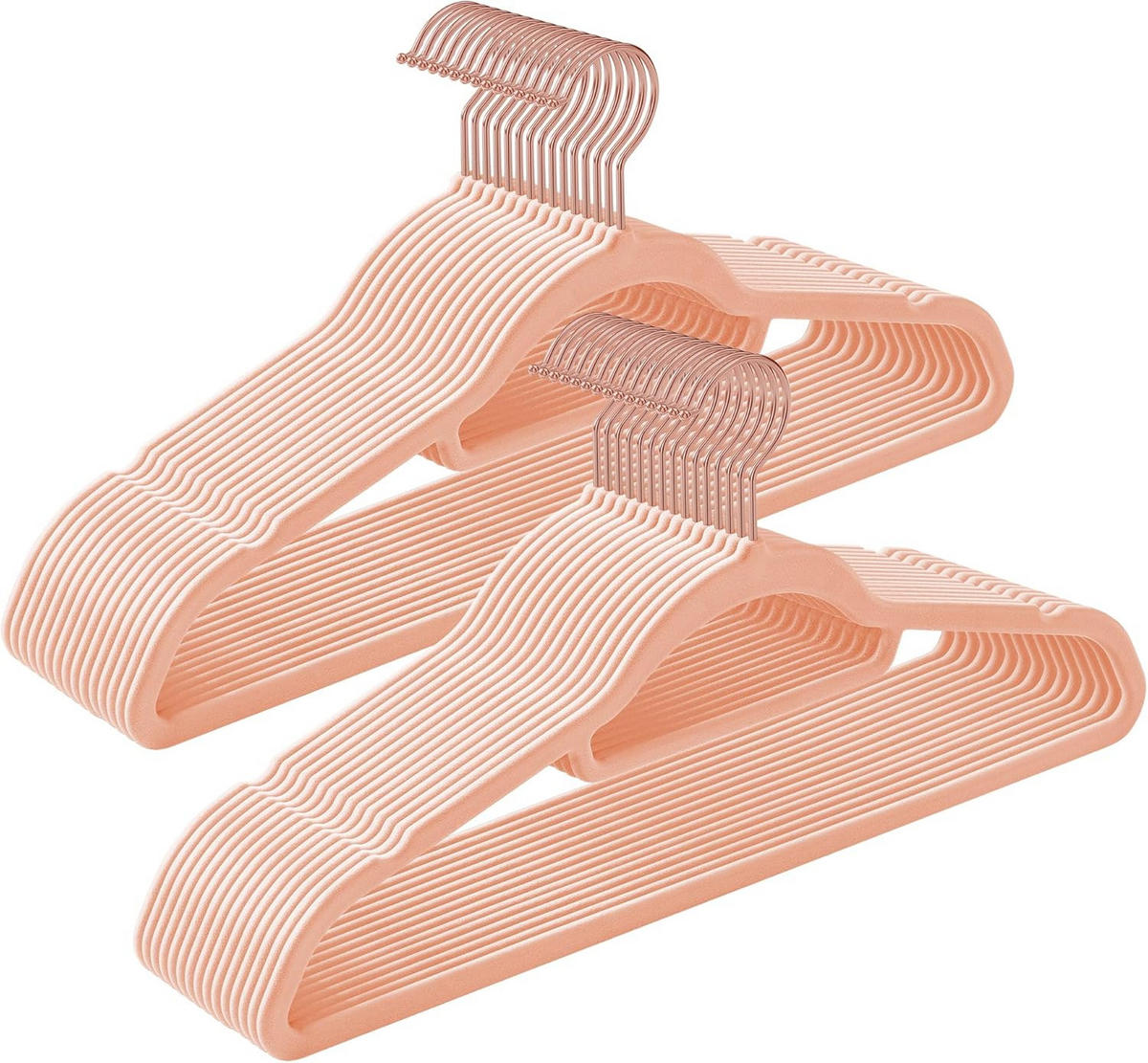 KLEIDERBÜGEL Metall, Kunststoff  - Rosa, Basics, Kunststoff/Metall (42,7/22/0,6cm)