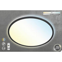 STROPNÉ LED SVIETIDLO, 58/4,6 cm  - čierna, Basics, plast (58/4,6cm)