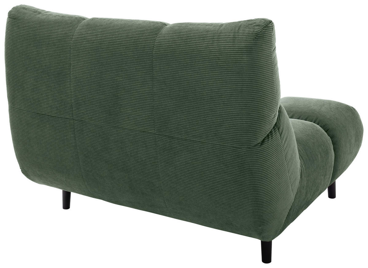SESSEL in Feincord Olivgrün  - Schwarz/Olivgrün, Design, Holz/Textil (112/85/108cm) - Pure Home Lifestyle