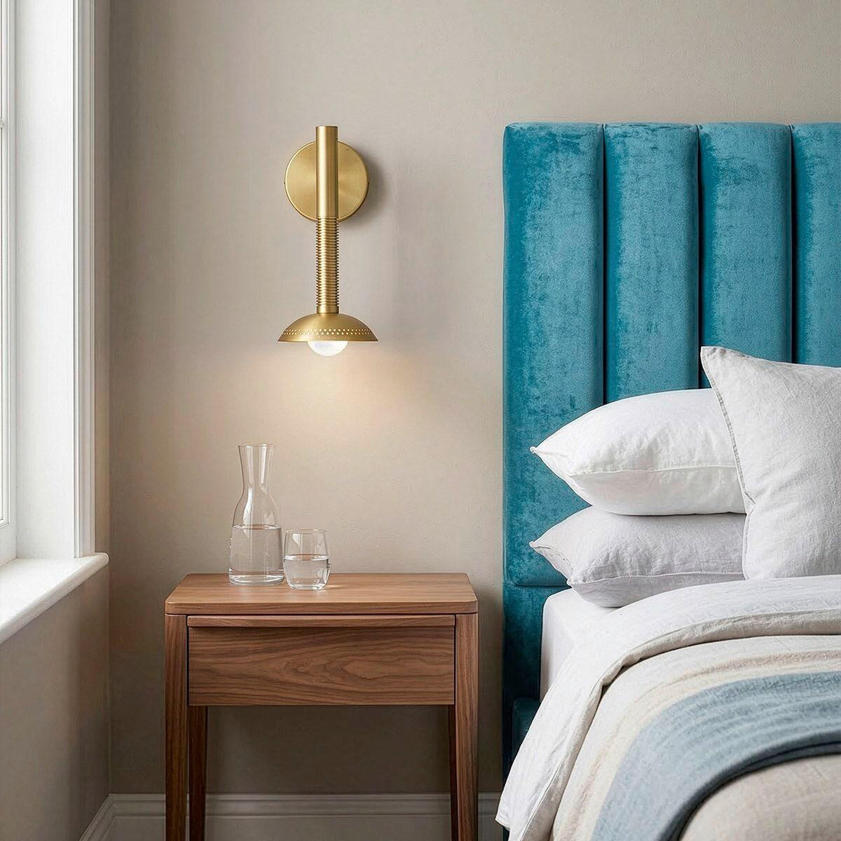 LED-WANDLEUCHTE Alora Mood 35,6/15,2/17,8 cm  - Goldfarben, Design, Glas/Metall (35,6/15,2/17,8cm) - Elstead Lighting