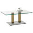 COUCHTISCH in Metall, Glas 110/70/46-65 cm - Edelstahlfarben/Gelb, Design, Glas/Kunststoff (110/70/46-65cm) COUCHTISCH in Metall, Glas 110/70/46-65 cm - Edelstahlfarben/Gelb, Design, Glas/Kunststoff (110/70/46-65cm)