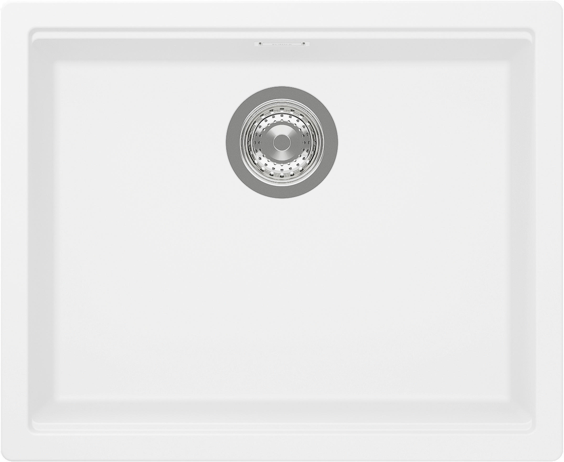 SPÜLE KIRN100LUDAY  - Weiß, Basics, Stein (55,6/28,9/45,6cm) - Schock