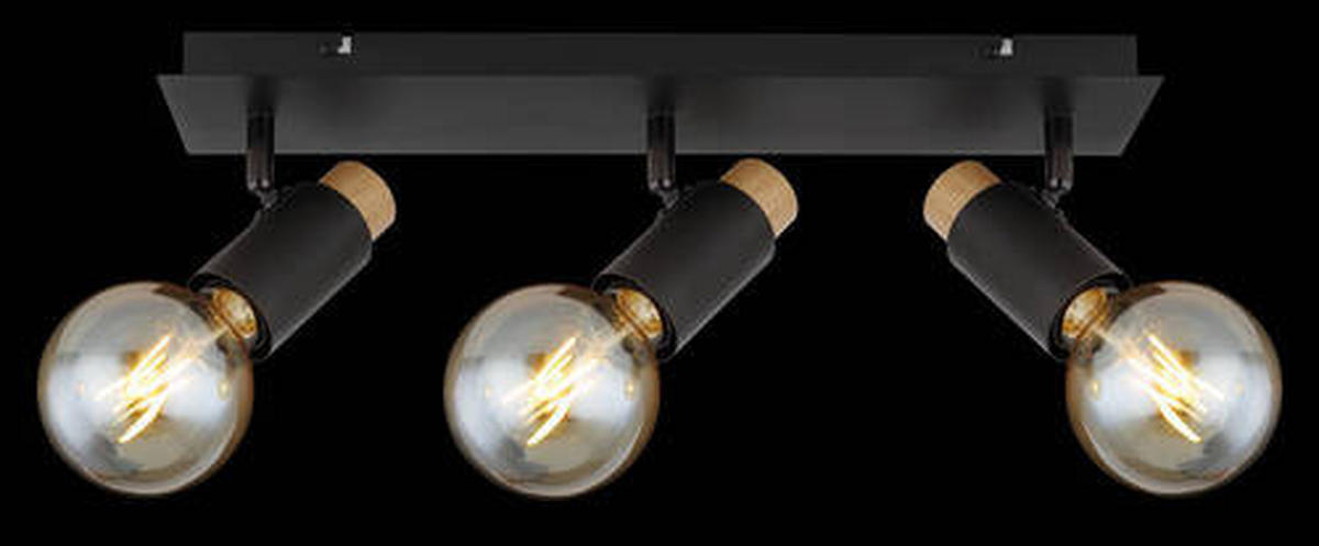 SPOTLIGHT Matti 48,5/8/14,5 cm   - svart/mörkbrun, Design, metall/trä (48,5/8/14,5cm) - Globo