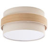 DECKENLEUCHTE 37/18 cm   - Naturfarben, MODERN, Holz/Kunststoff (37/18cm) - Novel
