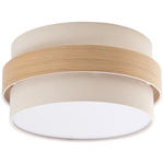 DECKENLEUCHTE  37/18 cm    - Naturfarben, MODERN, Holz/Kunststoff (37/18cm) - Novel