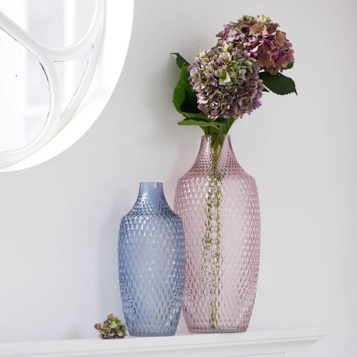 VASE 40,00 cm  - Violett, Basics, Glas (17/40cm) - Leonardo