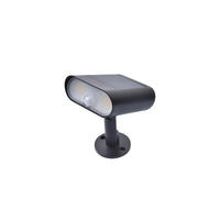 SOLARLEUCHTE Ginbo 10,9/8,6/15,5 cm   - Klar/Schwarz, Basics, Kunststoff (10,9/8,6/15,5cm)