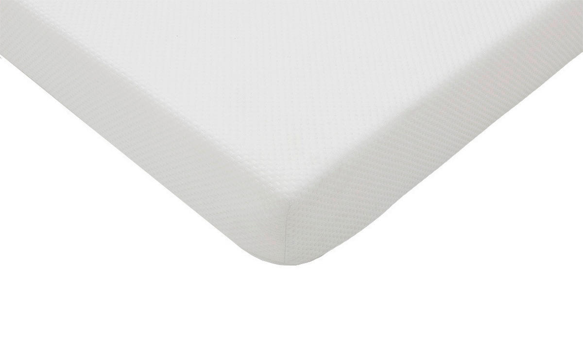 KOMFORTSCHAUMMATRATZE DAILY, 90/200 cm, Höhe ca.: 10 cm, H2 = mittel,  - Weiß, Basics, Textil (90/200cm) - MID.YOU