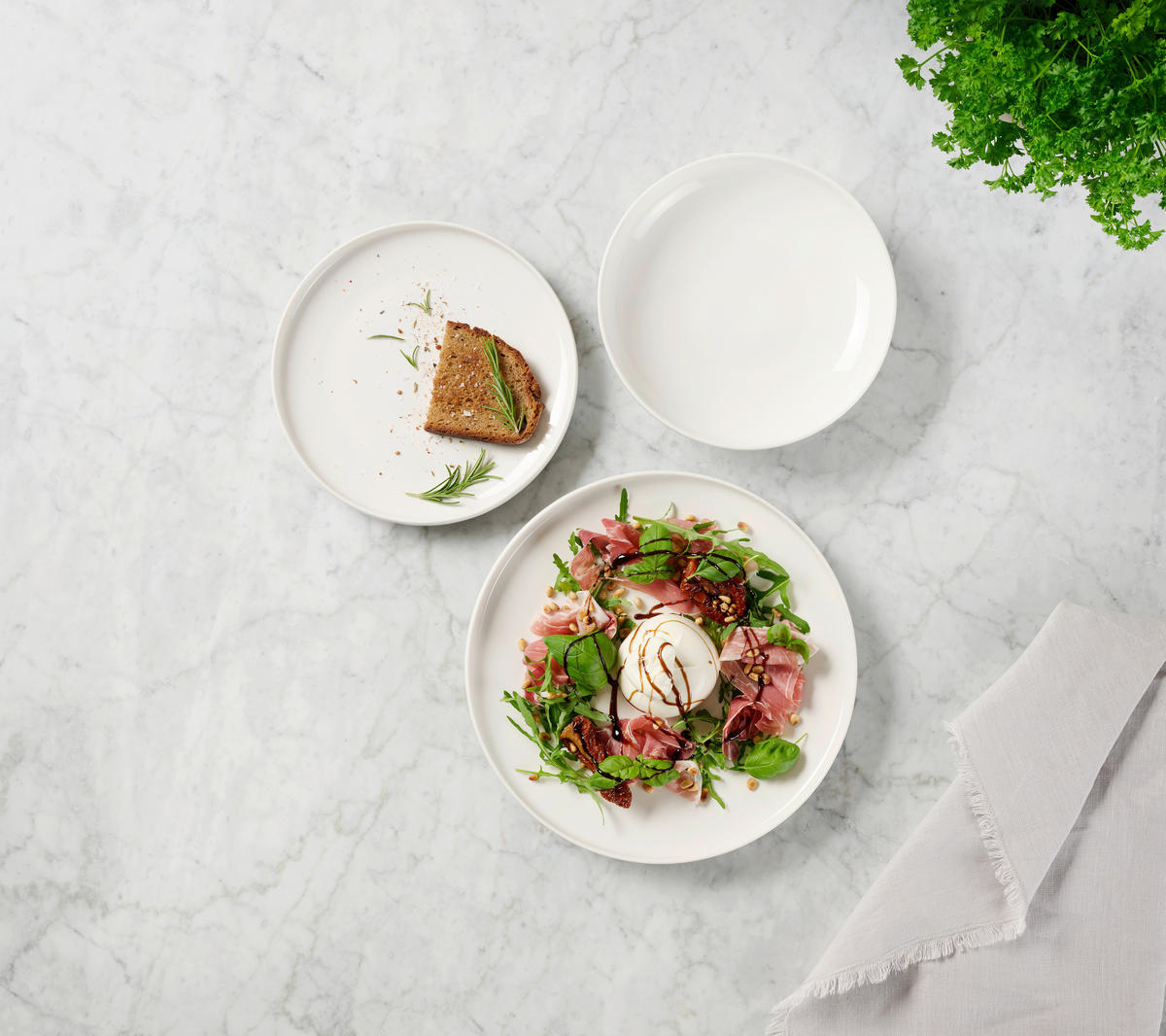 KOMBISERVICE Vola 12-teilig  - Weiß, Design, Keramik - Novel