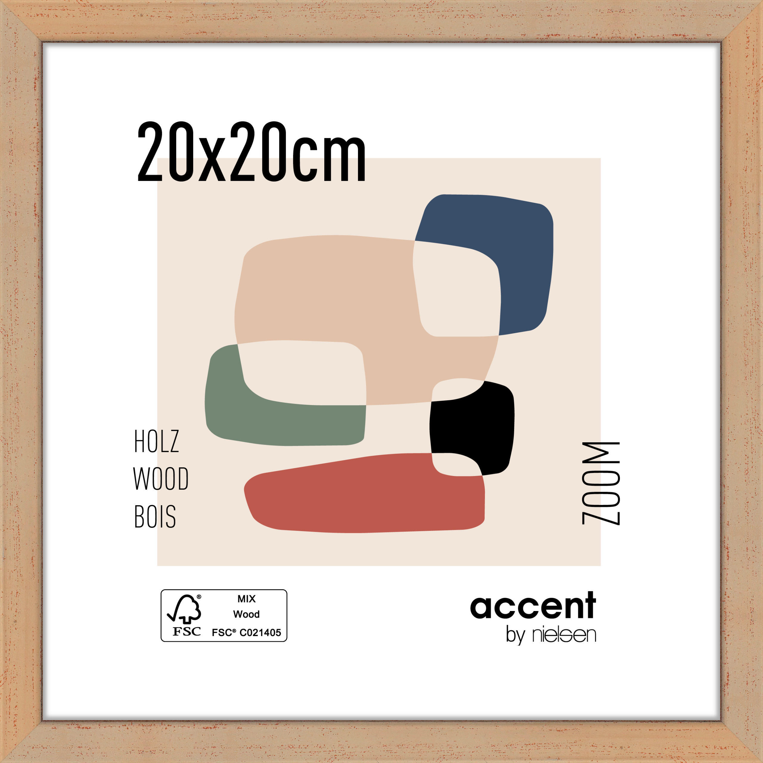 BILDERRAHMEN 22,5/22,5 cm  - Goldfarben, Basics, Holzwerkstoff (22,5/22,5cm)
