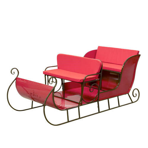 SĂNIUțĂ DECORATIVĂ - roșu, Trend, metal (220/102/89cm)