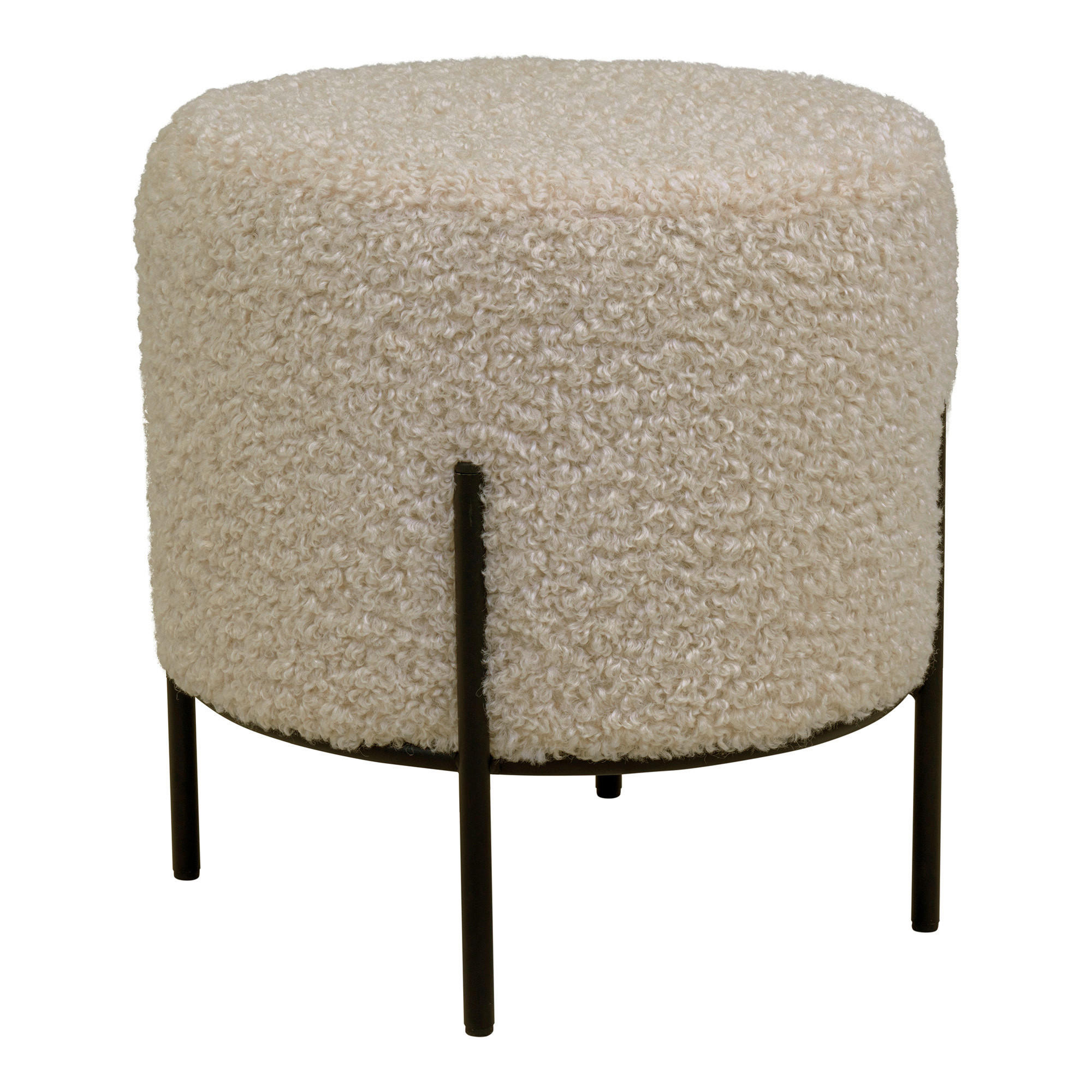 PALL i metall, textil svart, beige  - beige/svart, Design, metall/textil (35.5/37cm)