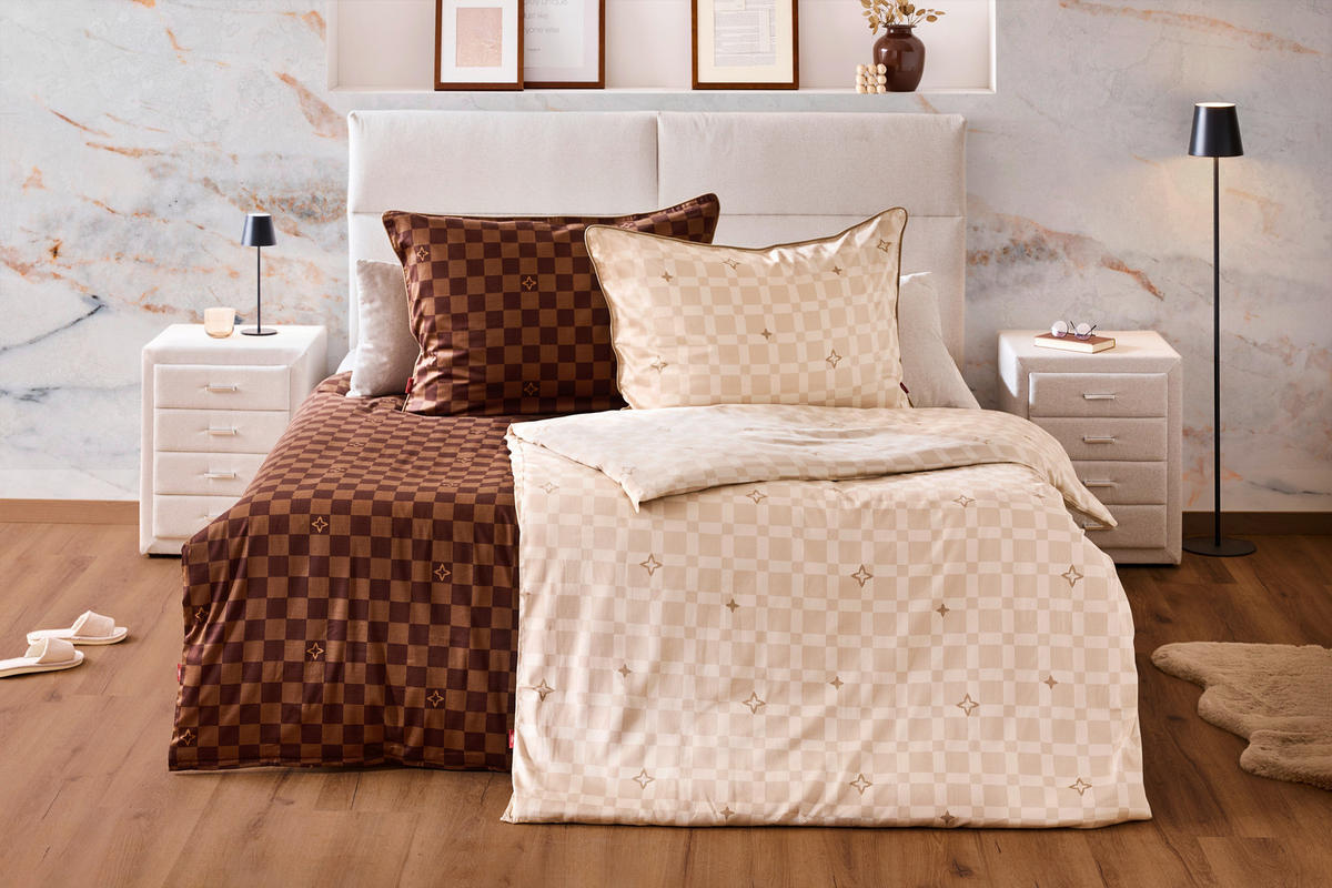 ÁGYNEMŰHUZAT-GARNITÚRA 140/200 cm  - krémszínű, Design, textil (140/200cm) - Ambia Home