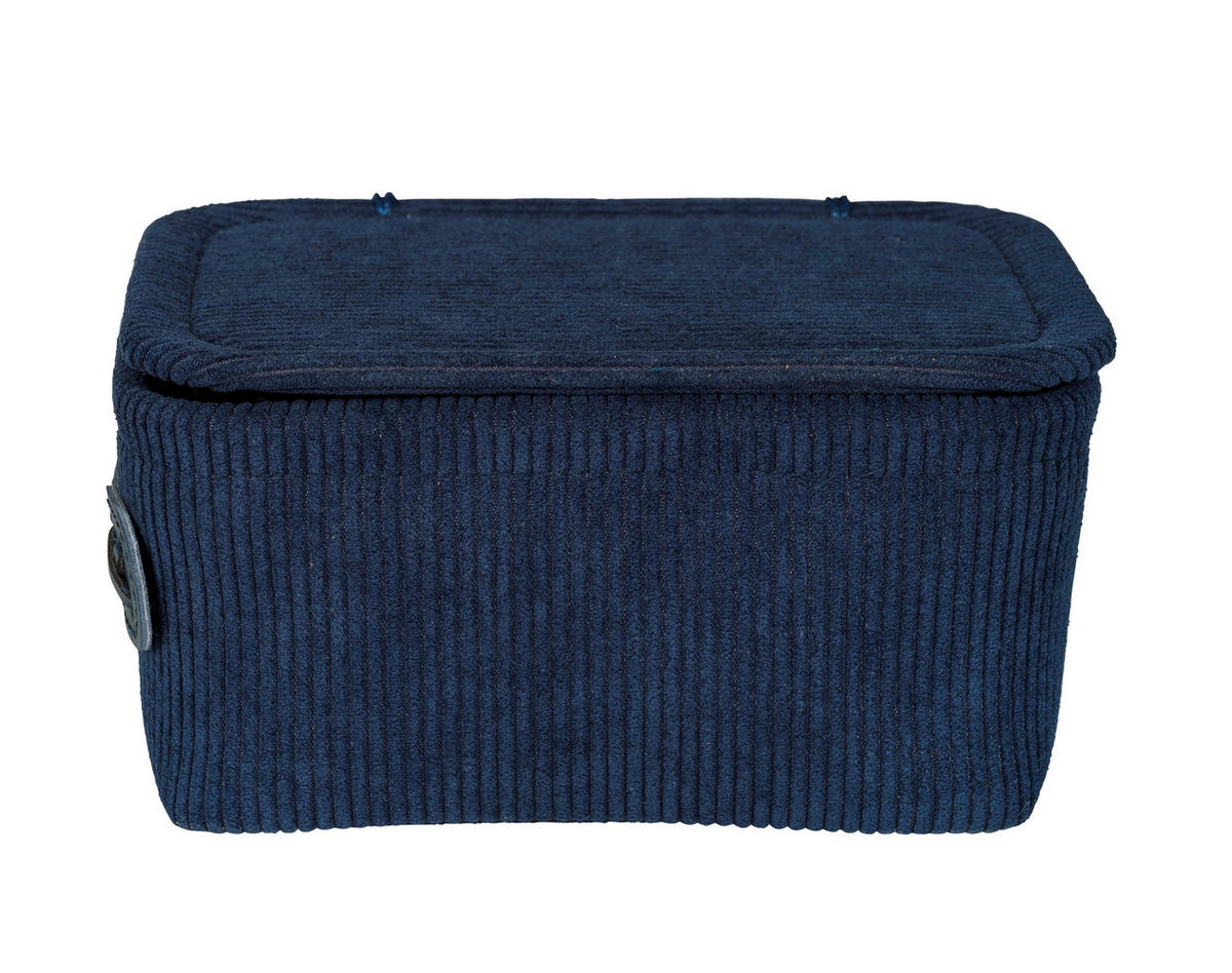 AUFBEWAHRUNGSKÖRBCHEN  - Dunkelblau, Basics, Textil (19/10/14cm) - Wenko