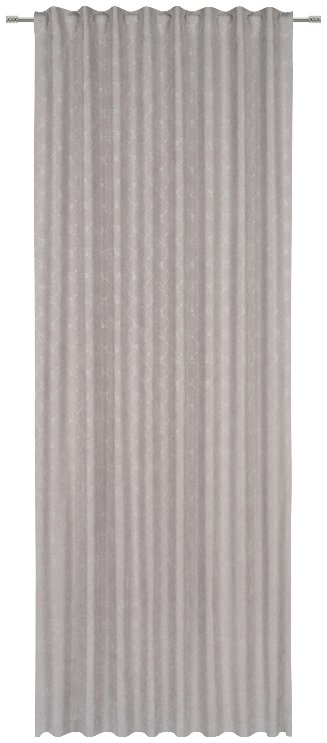 HOTOVÝ ZÁVĚS, neprůsvitné, 130/250 cm - šedá/šedohnědá, Basics, textil (130/250cm) - Joop!