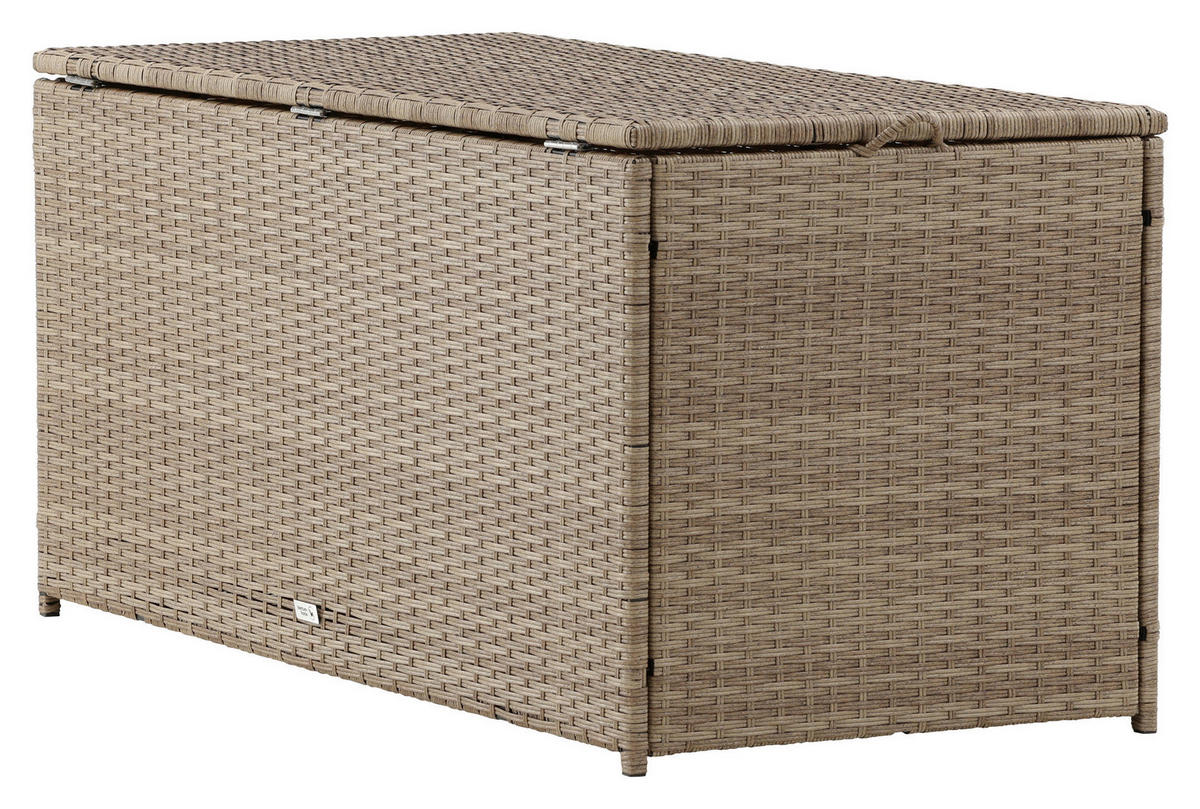 KISSENBOX 130/60/60 cm  - Hellbraun, KONVENTIONELL, Kunststoff (130/60/60cm) - Gardenson