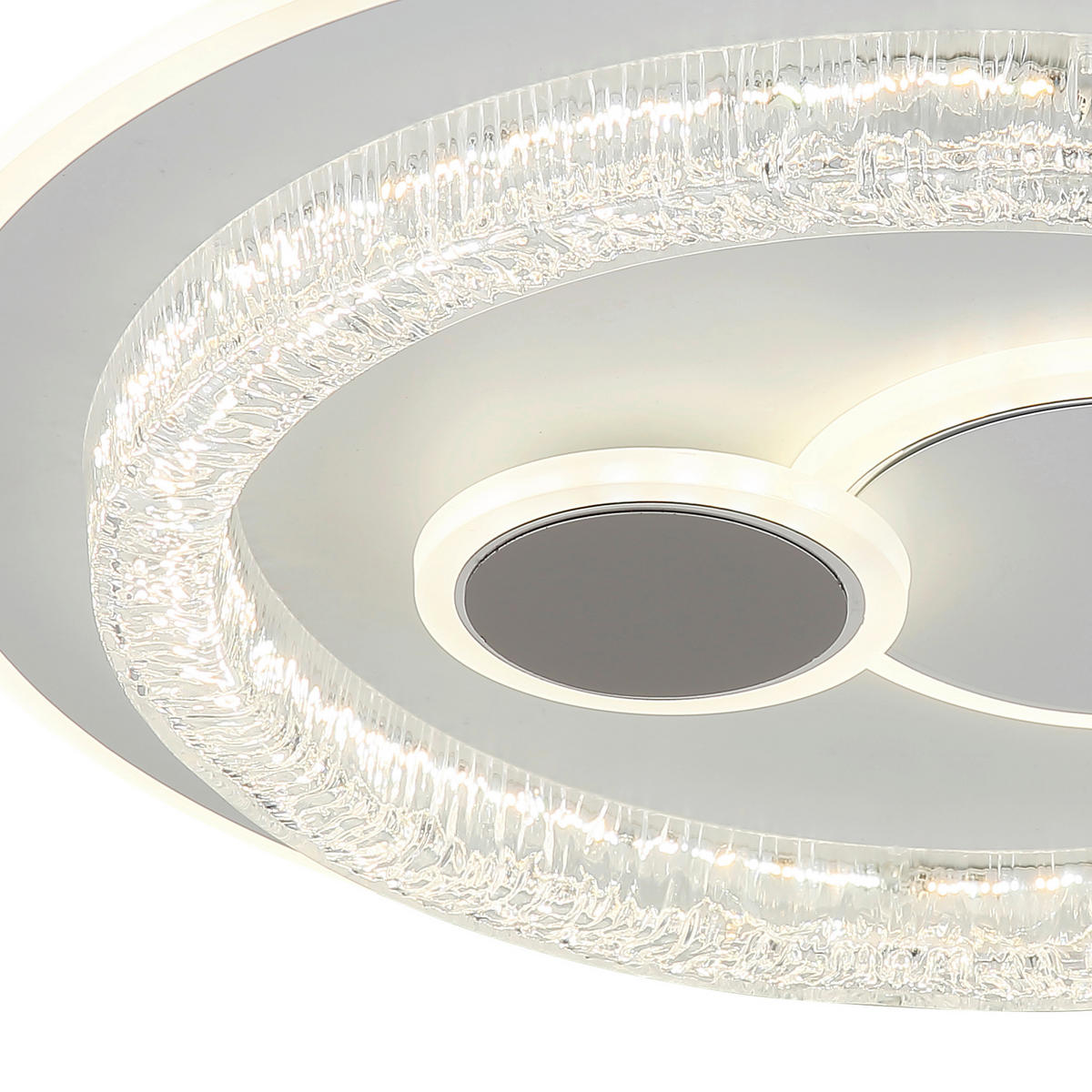 LED-DECKENLEUCHTE 49,5/6 cm   - Klar/Opal, Basics, Kunststoff/Metall (49,5/6cm) - Globo