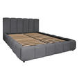 POLSTERBETT Lattenrost, Bettkasten Anthrazit 140/200 cm  - Anthrazit/Schwarz, KONVENTIONELL, Holz/Kunststoff (140/200cm) - Carryhome