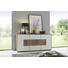SIDEBOARD 175/81/49 cm - Eichefarben/Weiß, Natur, Glas/Holz (175/81/49cm) - Valnatura SIDEBOARD 175/81/49 cm - Eichefarben/Weiß, Natur, Glas/Holz (175/81/49cm) - Valnatura