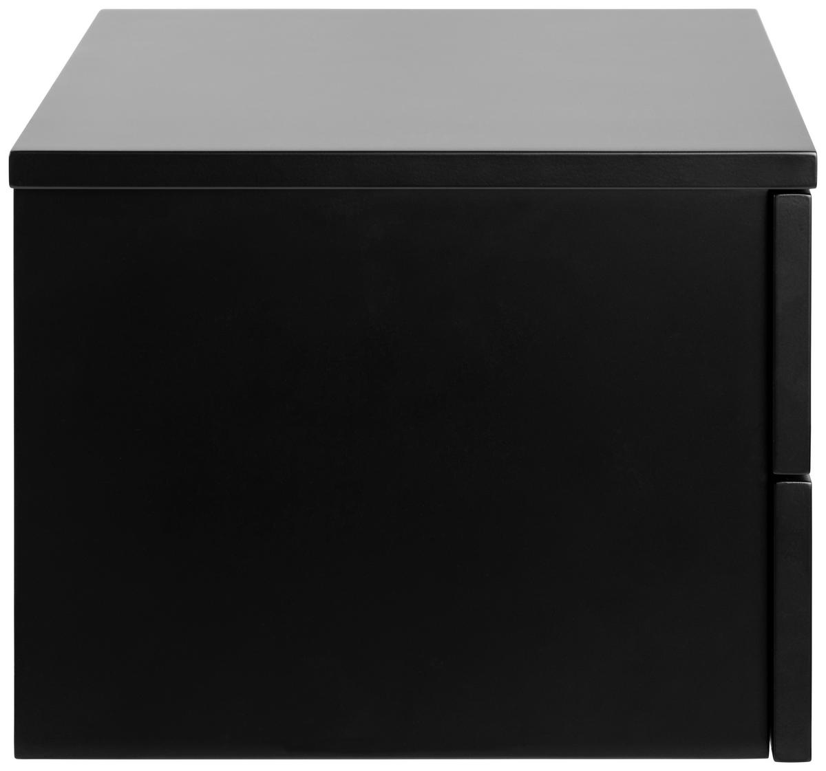 NACHTSCHRANK 37/25/32 cm  - Schwarz, MODERN, Holzwerkstoff (37/25/32cm) - MID.YOU