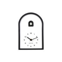TISCHUHR Curva Schwarz 17/25/6 cm  - Schwarz, Basics, Holz (17/25/6cm) - Karlsson