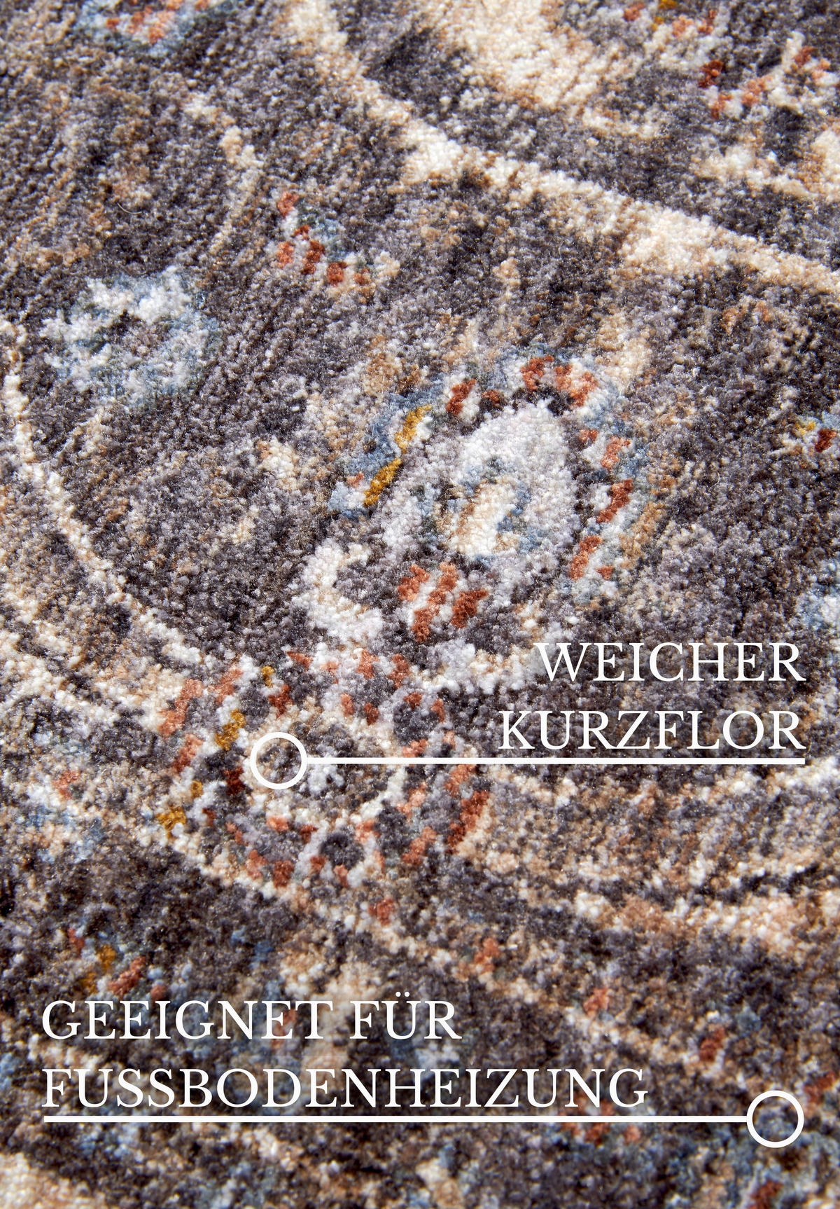 LÄUFER 80/190 cm Kollektion 1871  - Graublau/Multicolor, Design, Kunststoff (80/190cm) - Villeroy & Boch