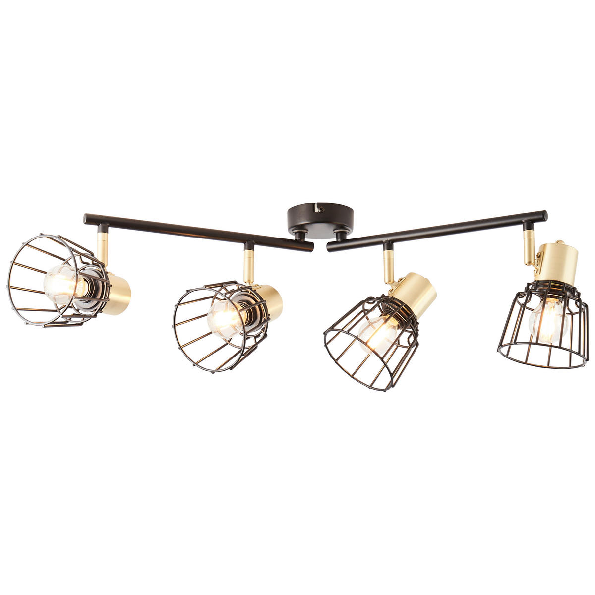 STRAHLER - Messingfarben/Schwarz, Basics, Metall (18/60/28cm) - Brilliant