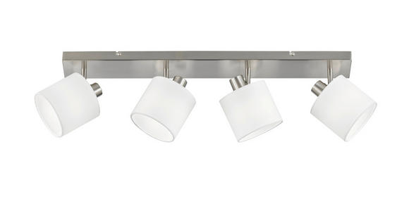 STRAHLER 70/19/17,6 cm   - Weiß/Nickelfarben, LIFESTYLE, Textil/Metall (70/19/17,6cm) - Novel