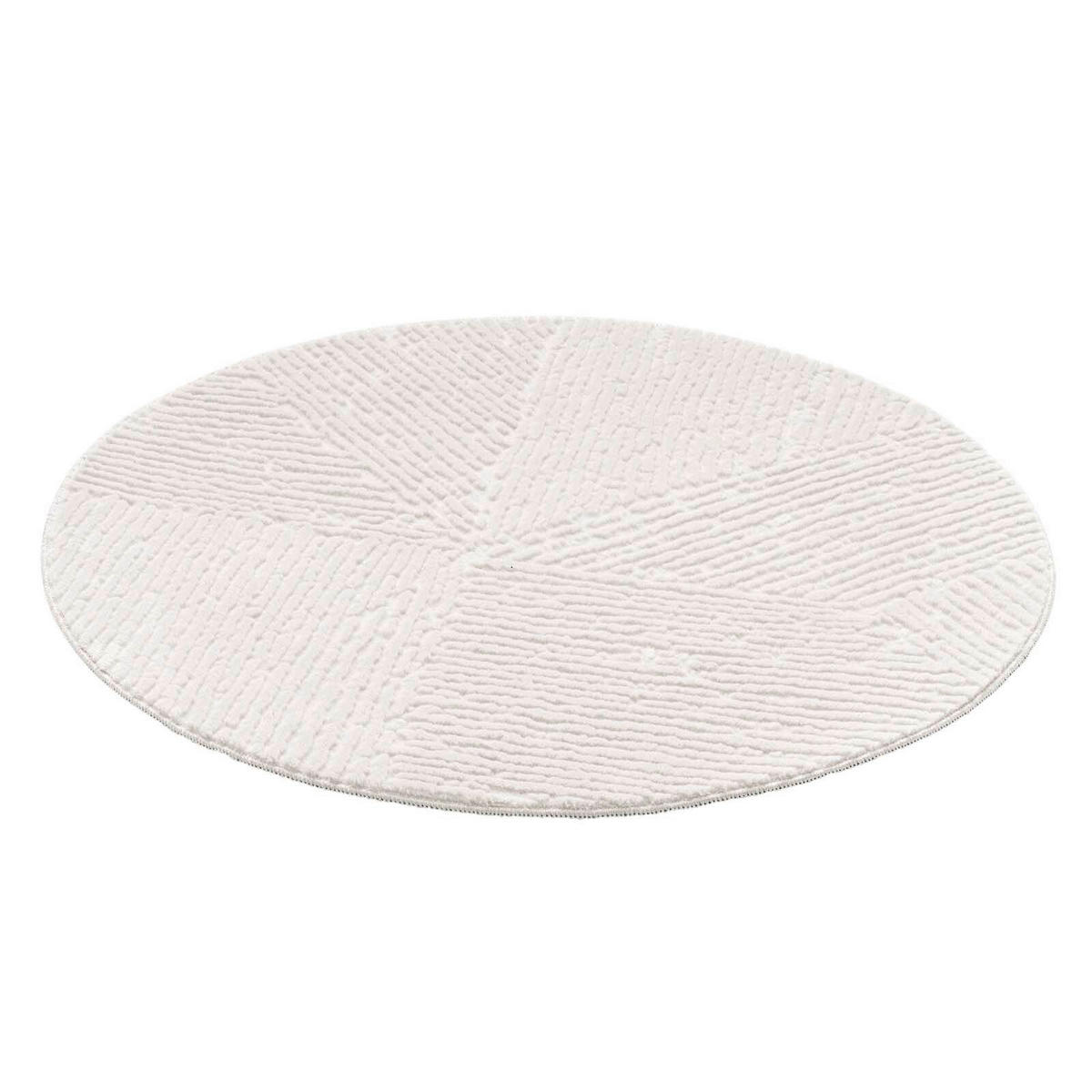 WEBTEPPICH 120 cm Stilo Creme rund  - Creme, Basics, Textil (120cm) - Novel